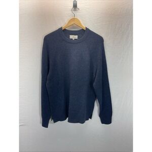 Jack Spade Warren Street New York Blue Lambs Wool Blend Crewneck Sweater Sz L